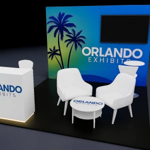 10x10 Miami Exhibit Rental Set Up