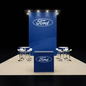 20×20 Automotive Exhibit Booth Design