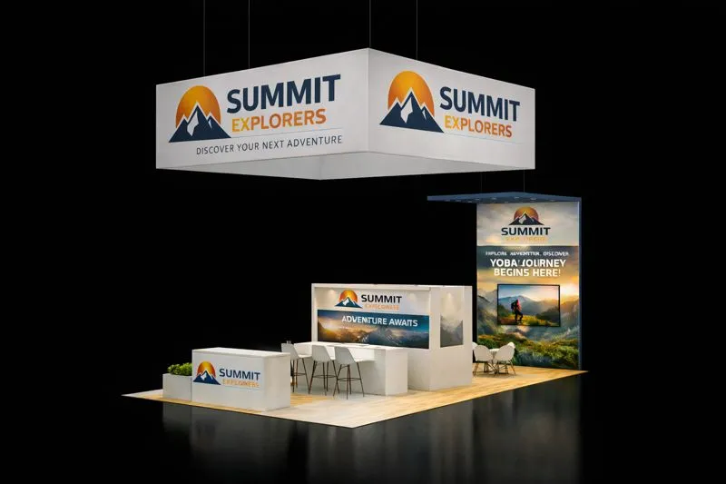 20×30 Travel & Tourism Trade Show Booth