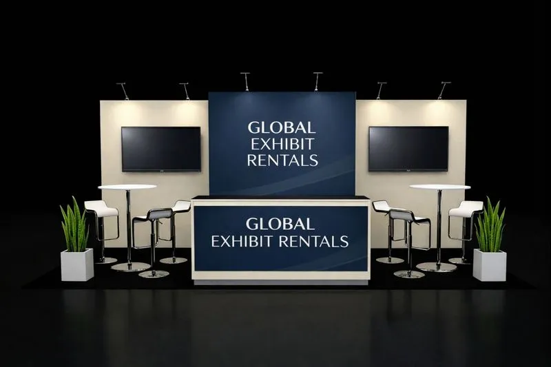10×20 Custom LED Exhibit Booth Design
